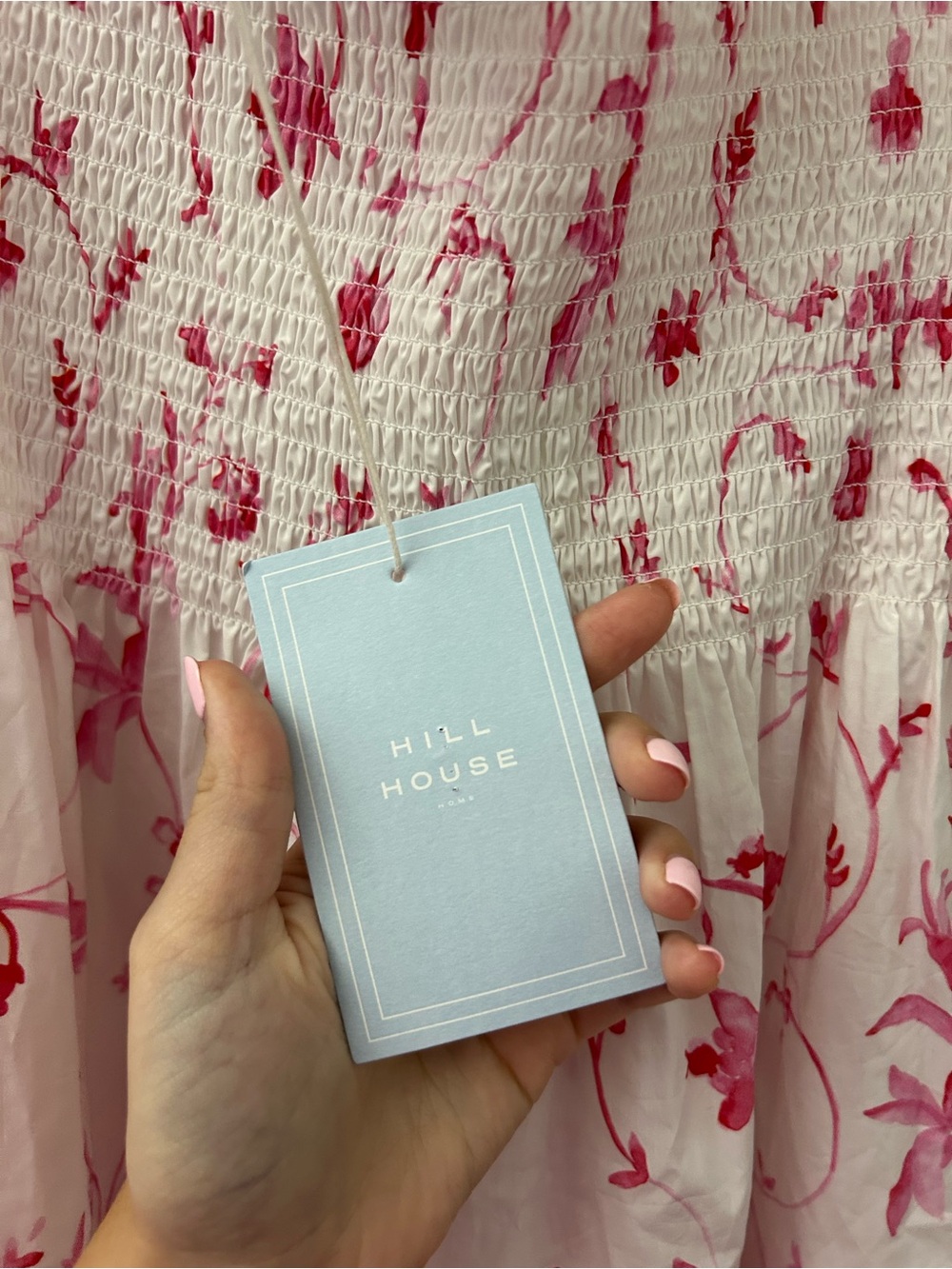 Hill House NWT Nesli Nap Dress in Rose Botanical - Picture 6 of 8
